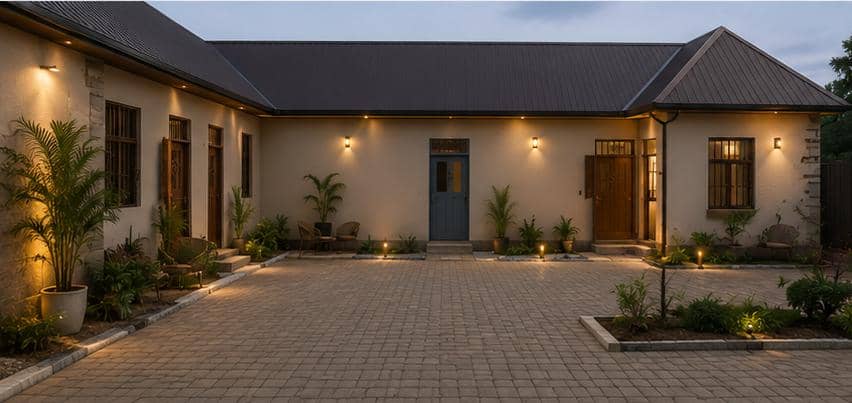 Quiet courtyard living